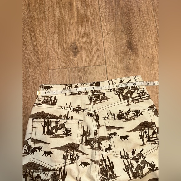 Reformation Sonora Desert Print Straight Leg Jeans Size 26 “Desert Sand” Wash - Picture 10 of 11